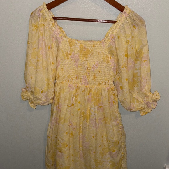 Billabong Yellow Floral Dress - Picture 5 of 12